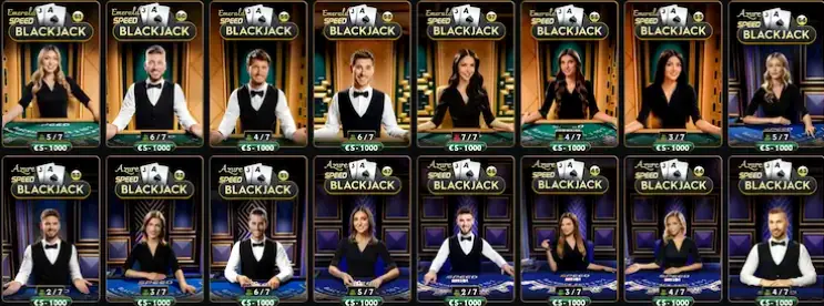 Déroulement d’une session avec croupier en direct