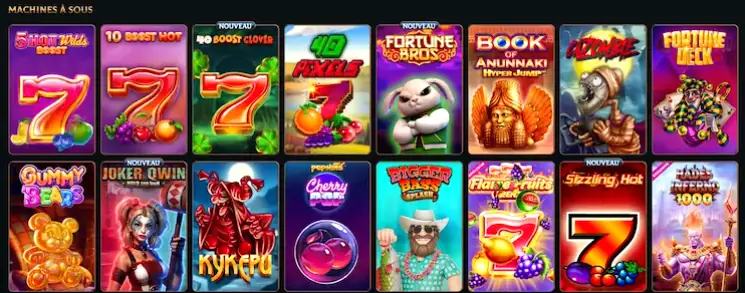 Sélection et comparaison des machines à sous Talismania