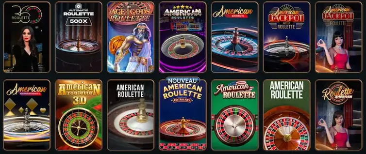 Types de mises et variantes disponibles à la roulette